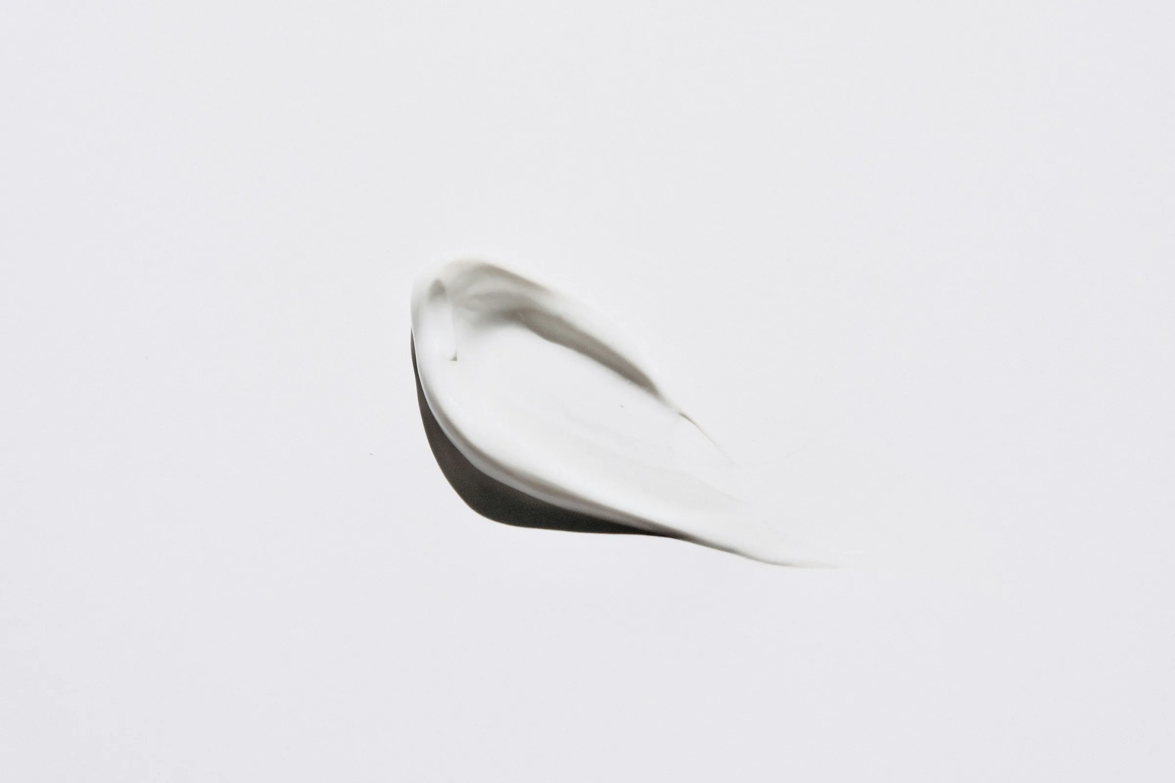 A smear of white cream